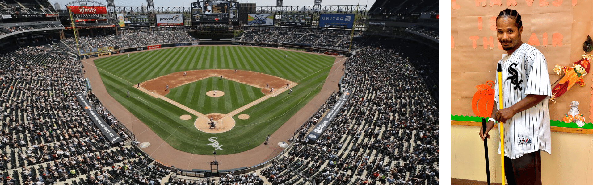 Guaranteed Rate Field and Michael Johnson