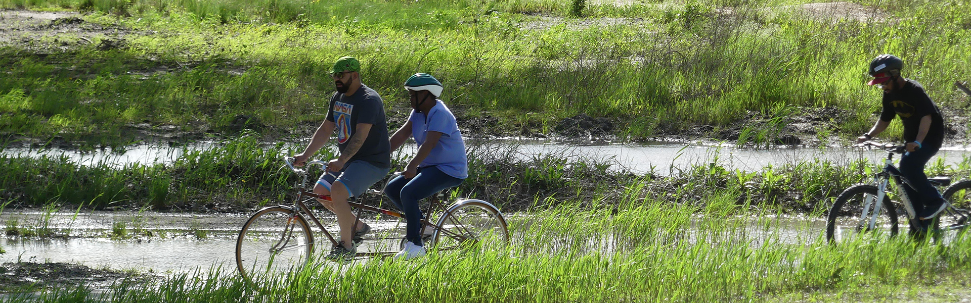 Bike riding in Big Marsh Park