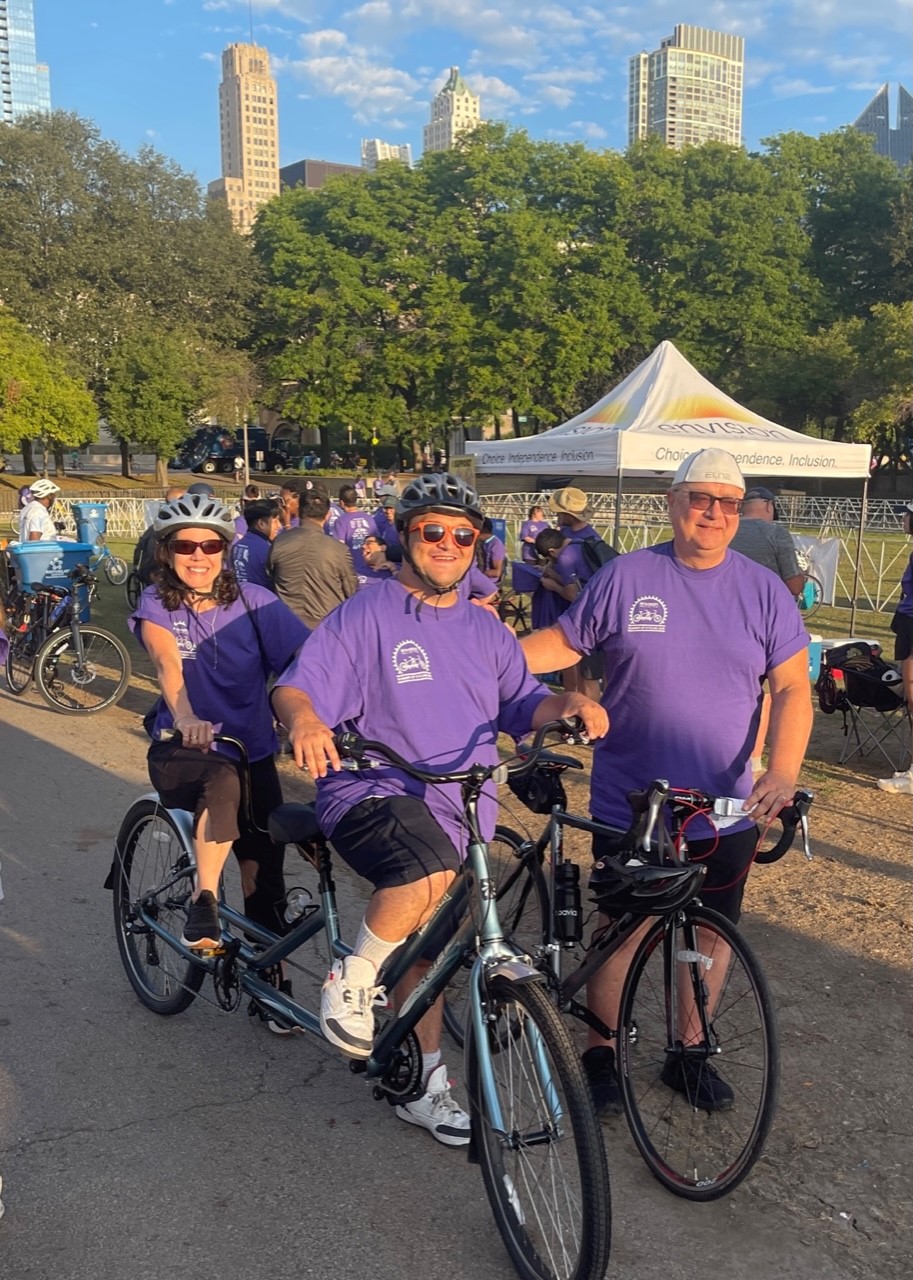 Anthony with Jenny and Paul at Bike The Drive 2023