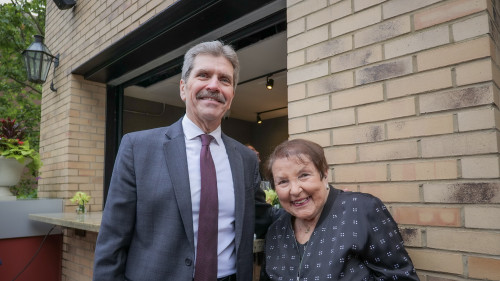 Envision CEO celebrates the retirement of a board member.