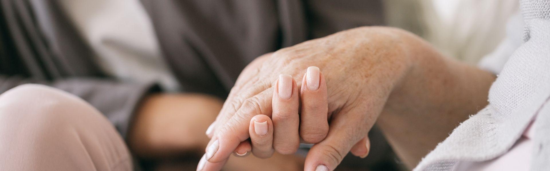 Caregiver's hands