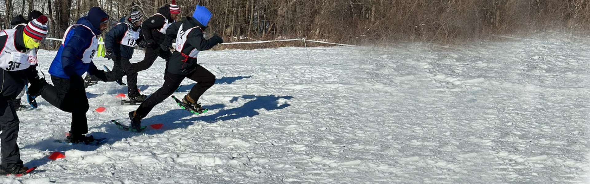 Envision Unlimited athletes compete in Special Olympics snow shoes races