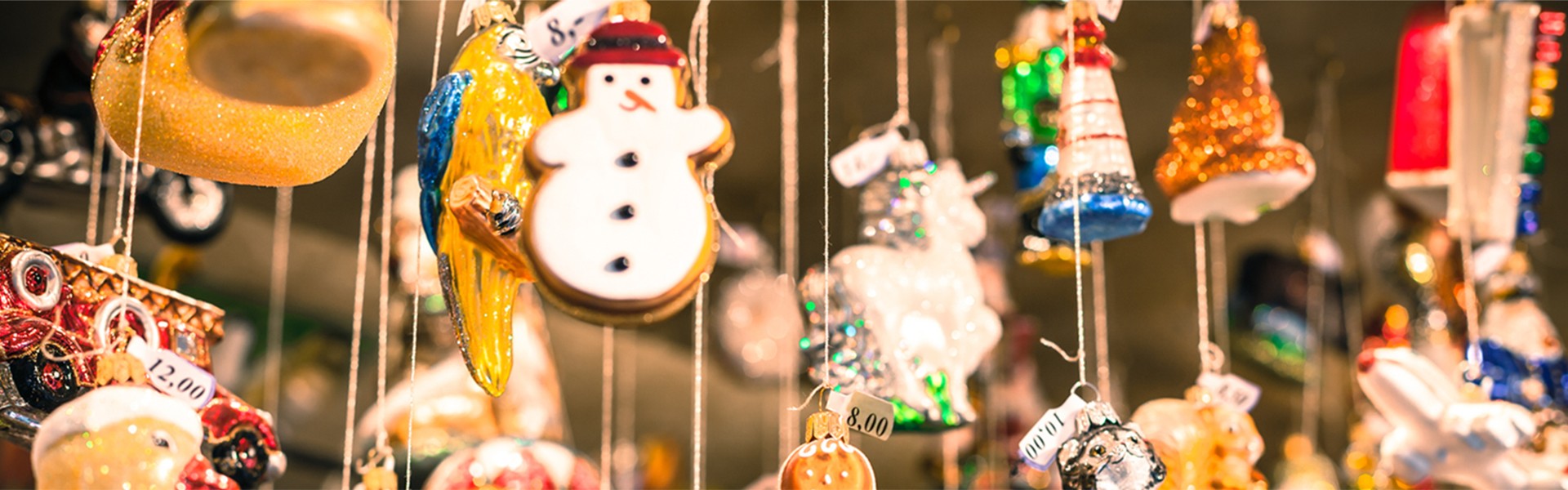 Ornaments at Holiday Market