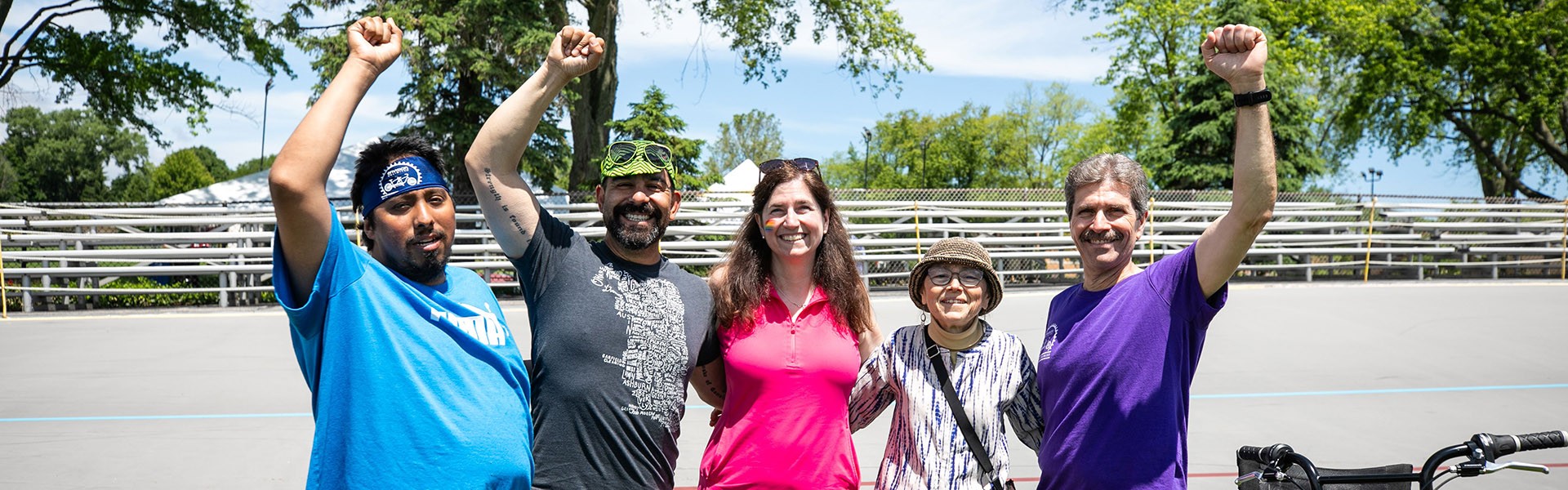 Neighbors at the Northbrook Velodrome