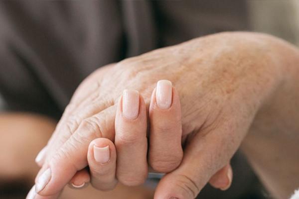 Caregiver's hands