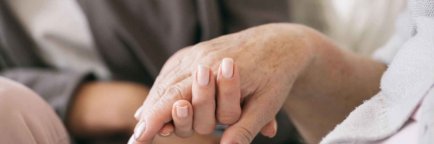Caregiver's hands