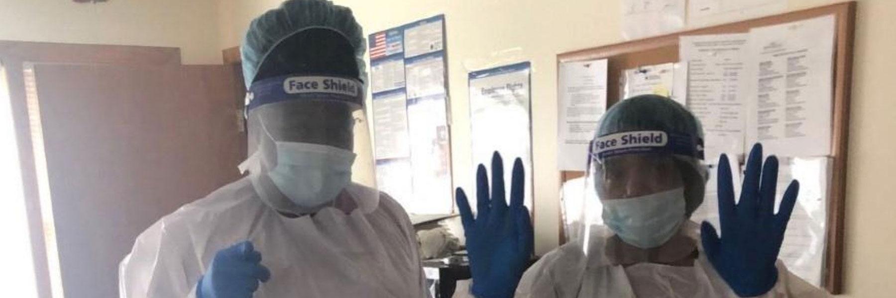 Lashaunda and Felicia in full ppe gear