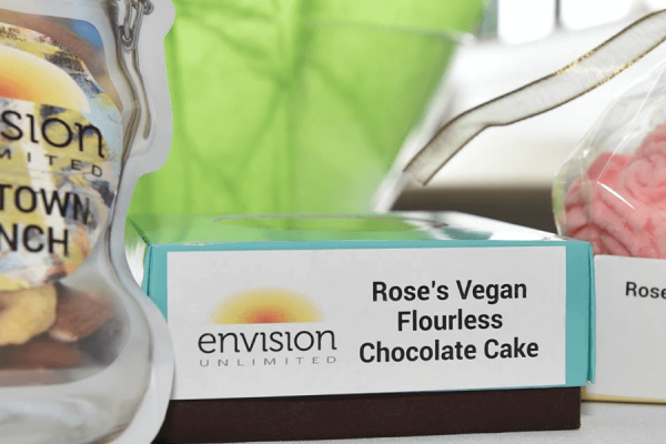 Products displayed with Envision logo branding on them